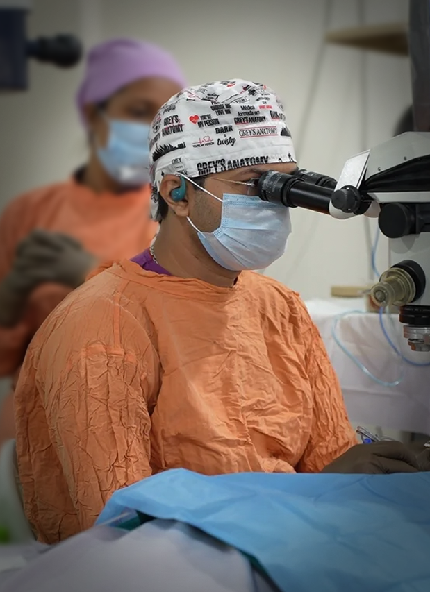 Who is retina specialist in radhakrishna netralya and why?