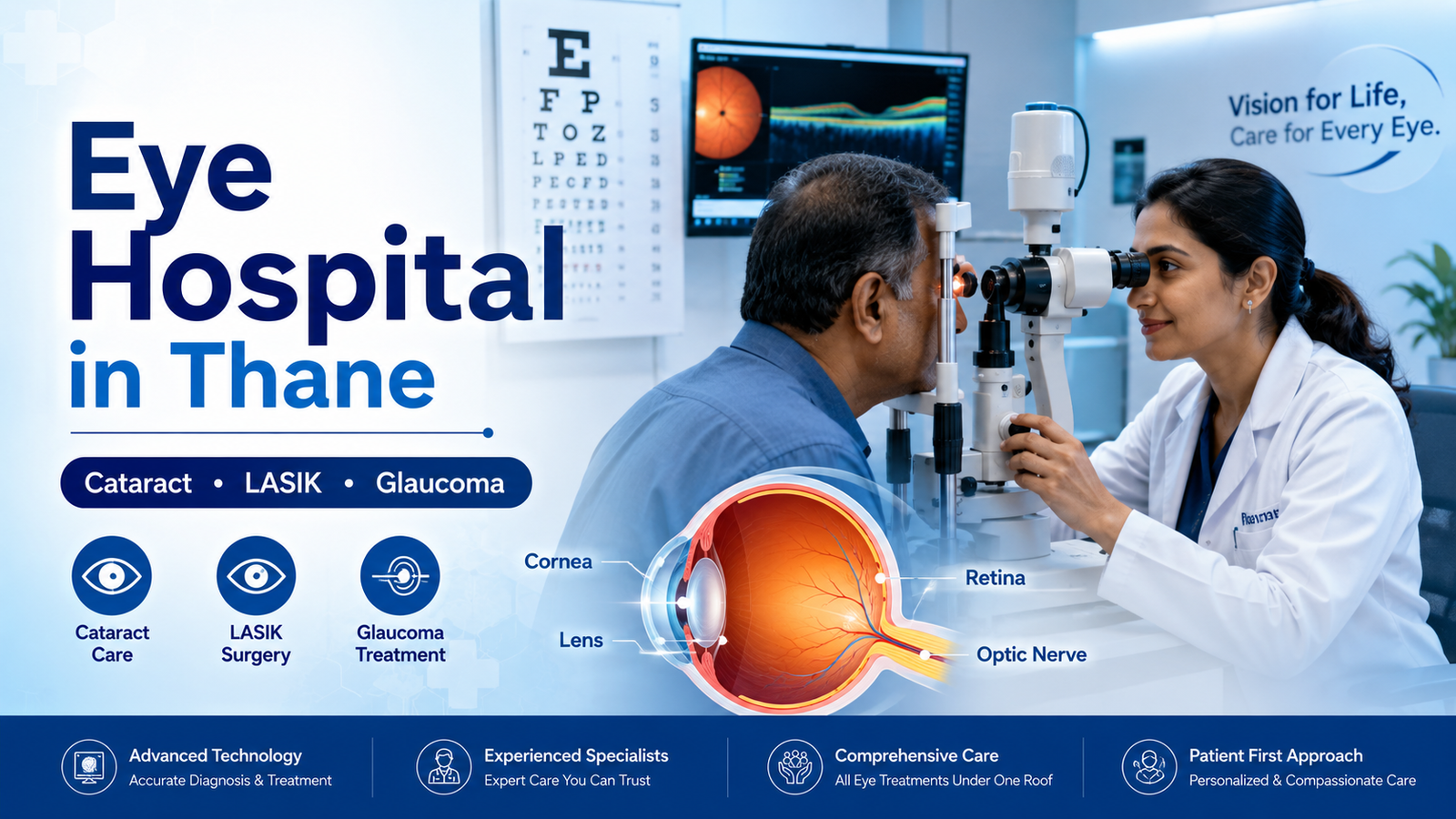 Eye Hospital in Thane : Complete Guide to Cataract, LASIK & Galucoma Treatment